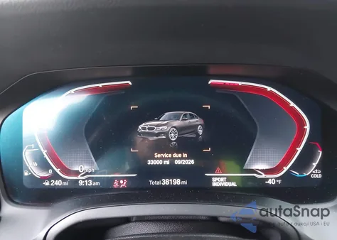 2022 BMW 330I xDrive z USA, uszkodzony, nr VIN 3MW5R7J03N8C26594